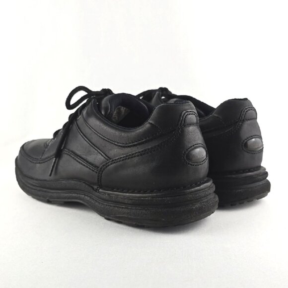 Rockport Men's Black Leather Lace Up Oxfords Shoes Work Walking Comfort Sz 10.5 - Picture 5 of 16